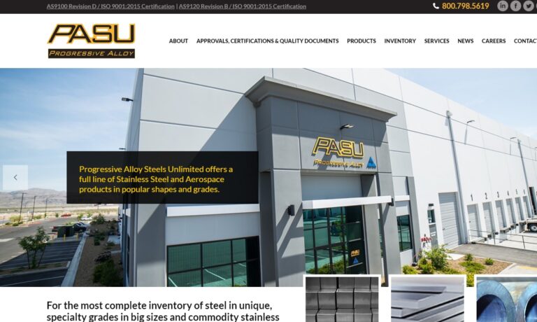 Progressive Alloy Steels Unlimited, Inc.